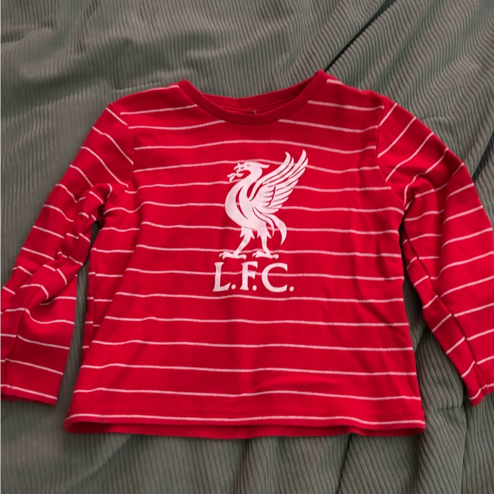 Kids Liverpool Red Striped Shirt